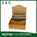 Fashionable fancy gold metallic paper gift box wholesale